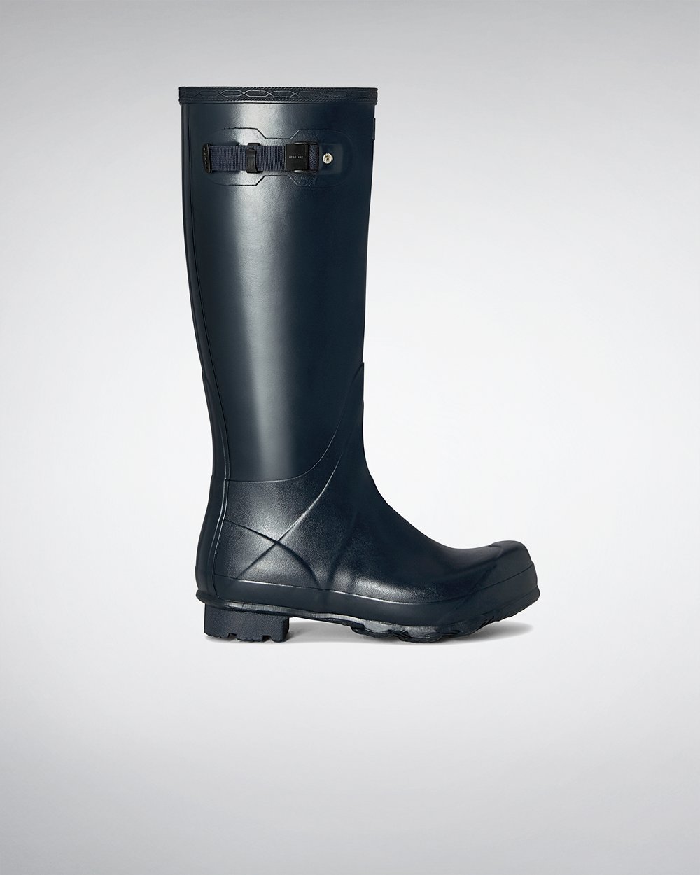 Bottes Hautes de Pluie Hunter Norris Field Homme Bleu Marine WMLTYPV-26